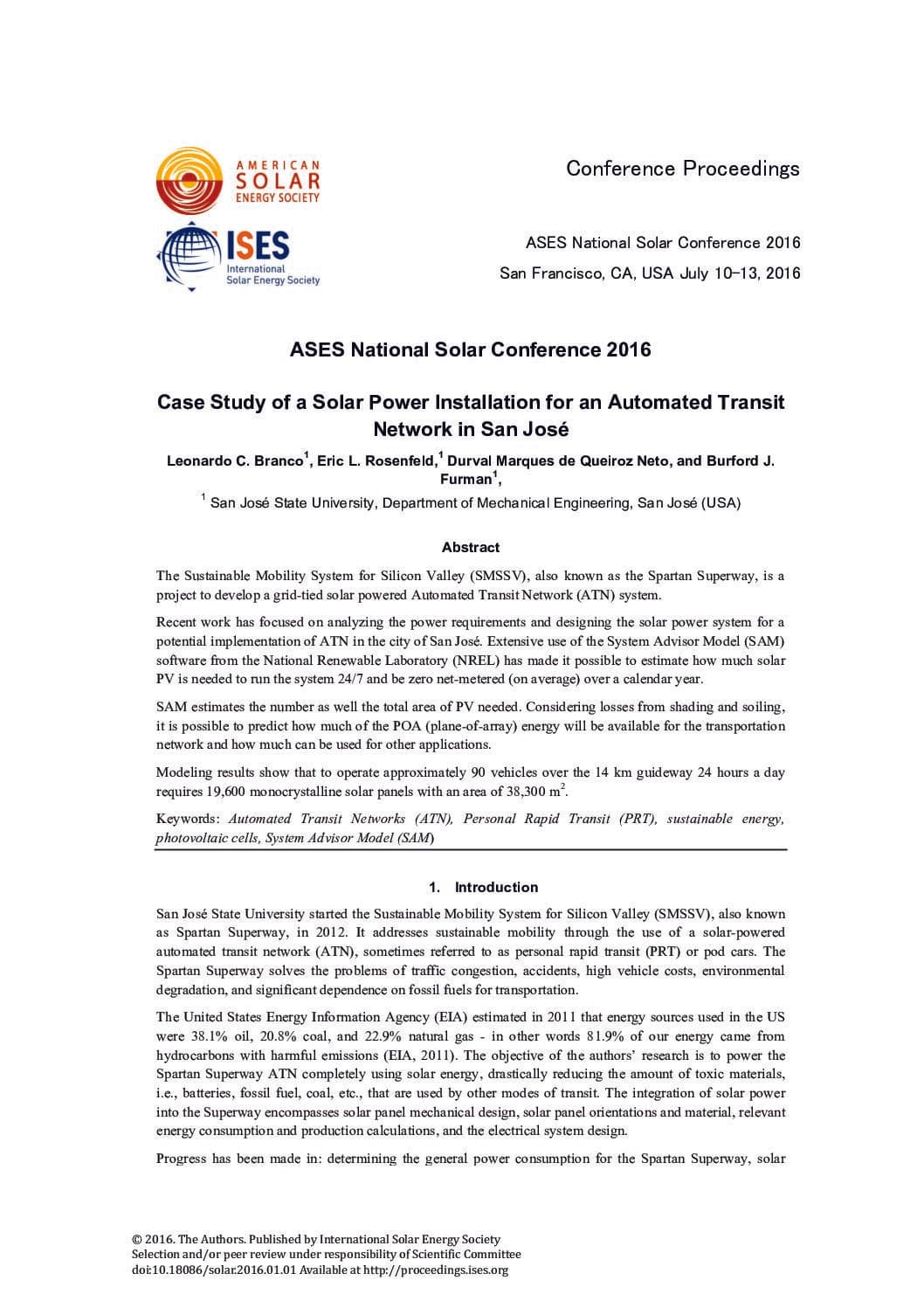 Solar Power Installation on ATN Publication