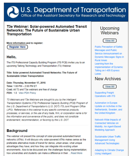 Solar Presentation to US DOT